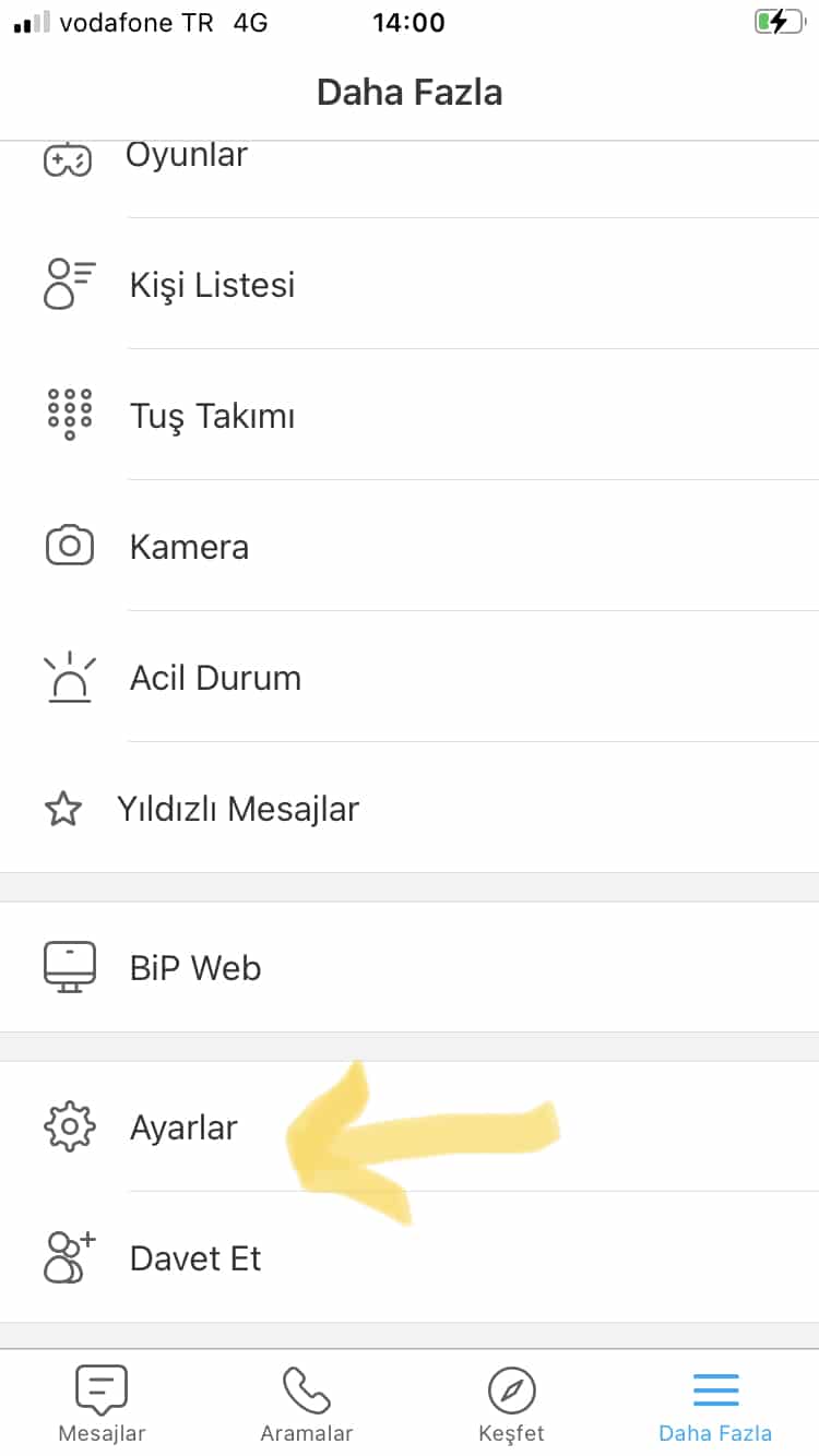 bip hesabı nasıl silinir